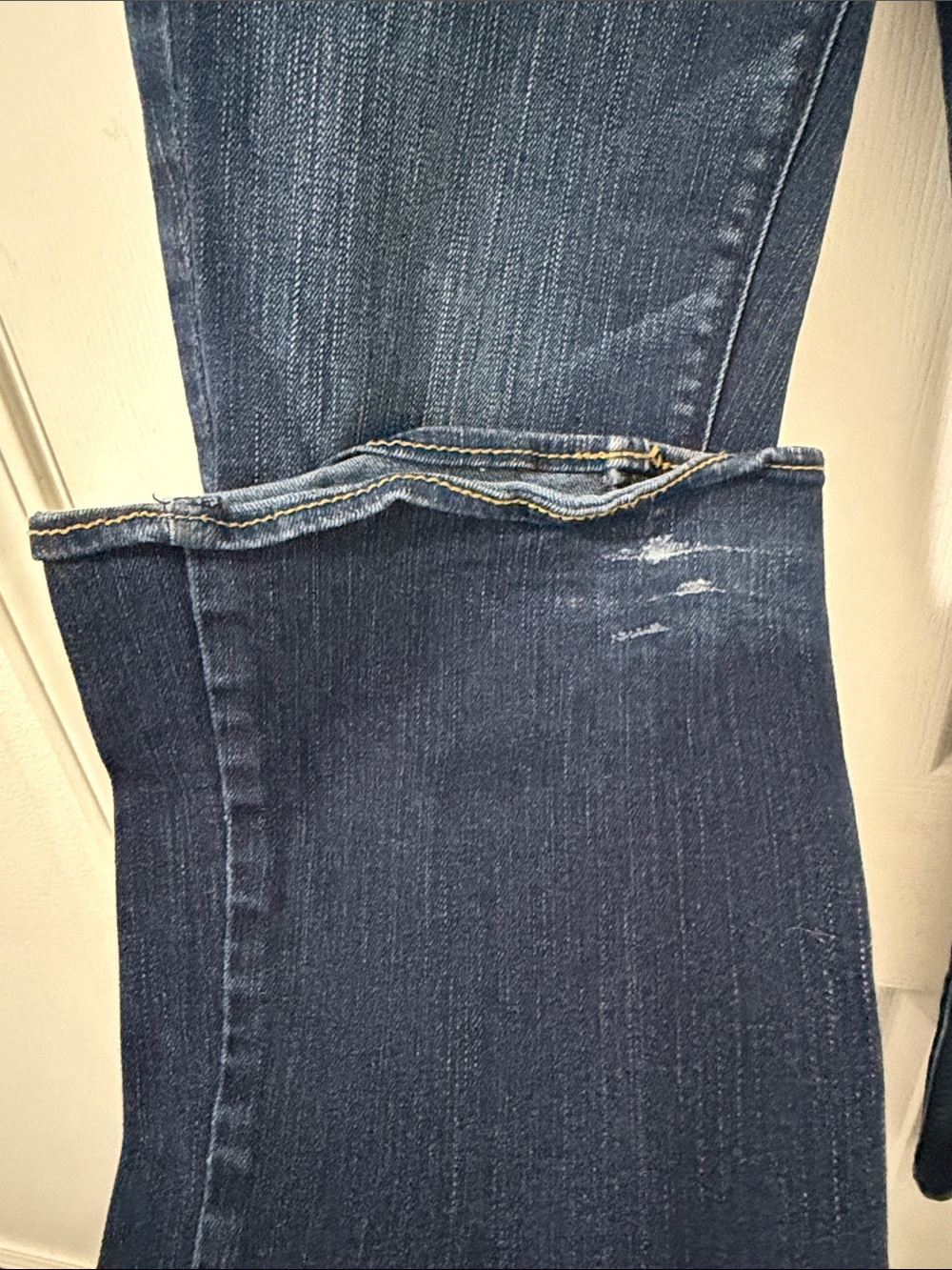 American Eagle Outfitters Dark Indigo Flare Jeans Size 0 regular - Picture 4 of 10